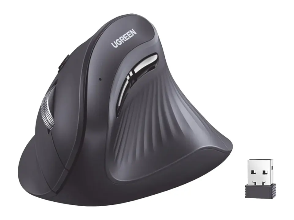 UGREEN 25444 - MU008 - Mouse Wireless Vertical - 2.4 GHZ.- BT 5.0 1