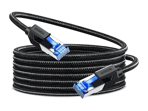 UGREEN 30800 - NW153 - Cable CAT8 - 20 Mts - Ethernet Trenzado - Cobre Puro - Negro