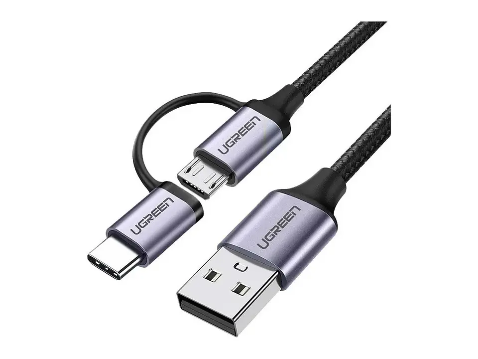 UGREEN 30875 - US177 - Cable USB a a Micro Usb+usb Tipo C 1