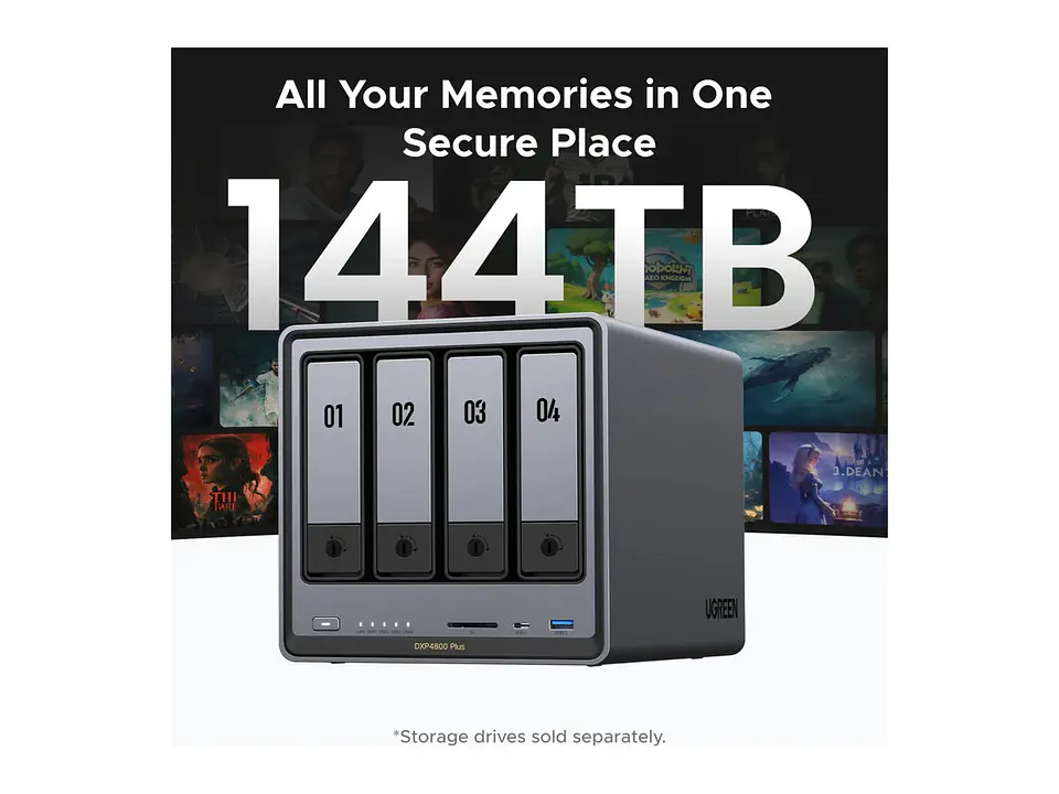 UGREEN 35260 - DXP4800 Plus - Almacenamiento Red NAS - No Incluye Disco 2
