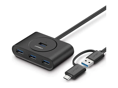 UGREEN 40850 - CR113 - Adaptador USB 3.0 - 4 Puertos