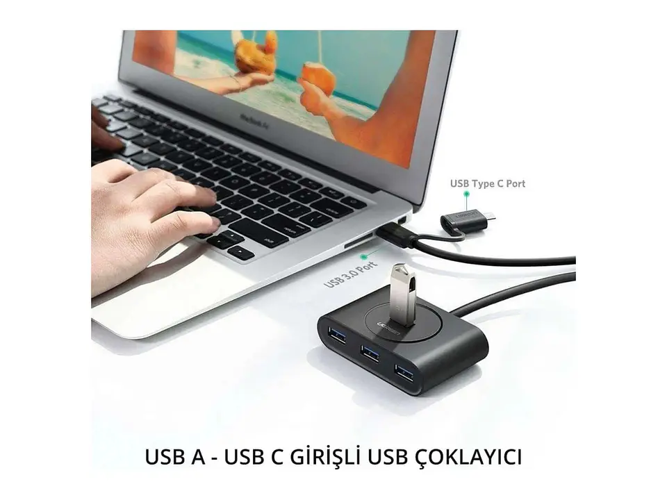 UGREEN 40850 - CR113 - Adaptador USB 3.0 - 4 Puertos 2