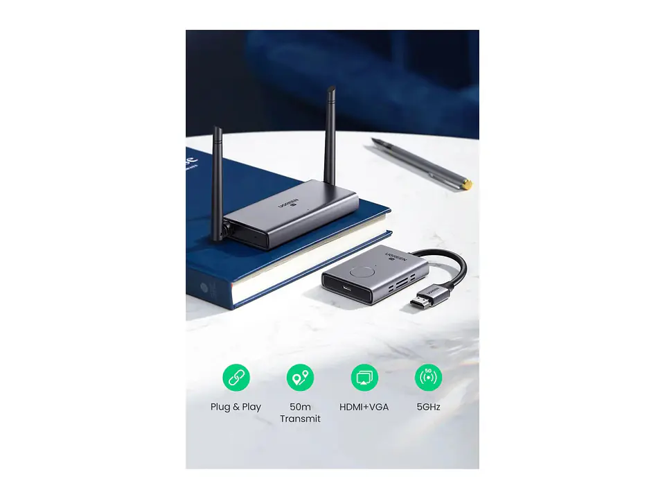UGREEN 50633A - CM506 - Transmisor/receptor Extensor HDMI Inalambrico - 50 Mts 2