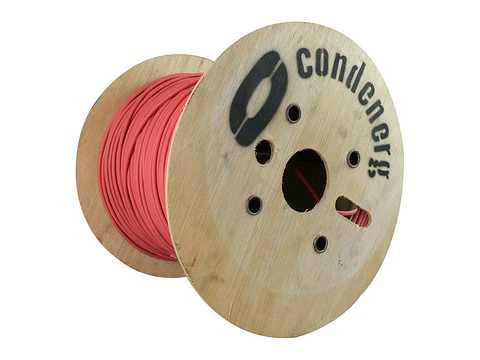 Condenerg 700215R/B3 - Rollo 305 m - Cable de incendio 2X1.5mm2 (16AWG) 300V/500 LSZH ROJO Rollo x305Mts