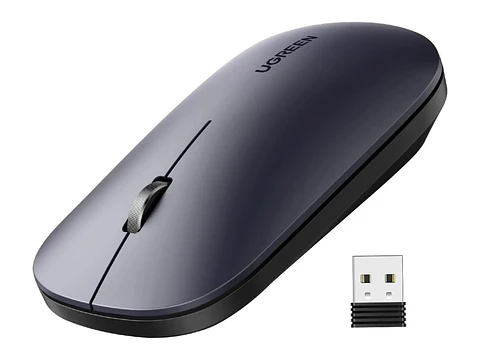 UGREEN 90372 - MU001 - Mouse Inalambrico Negro- 4000 DPI