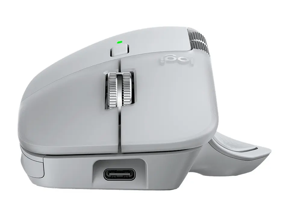 Logitech 910-007566 - Mouse Mx Master 4 Wireless con USB-C / Bluetooth / 8K DPI Pale Grey 4