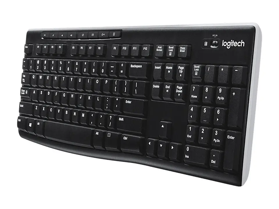 Logitech 920-004426 - Teclado K270 Wireless Unifying USB Sp Black 3