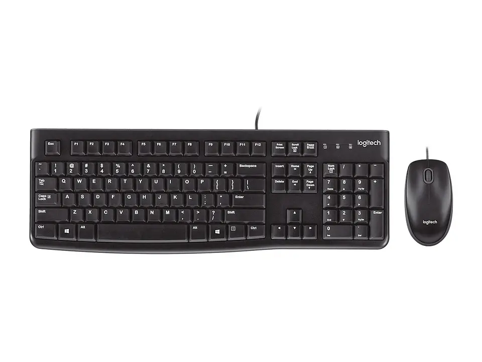 Logitech 920-004428 - Teclado + Mouse MK120 USB Sp Black (pn )-UY 1