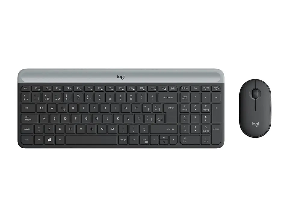 Logitech 920-009266 - Teclado + Mouse MK470 Wireless Slim USB Black (pn ) 1