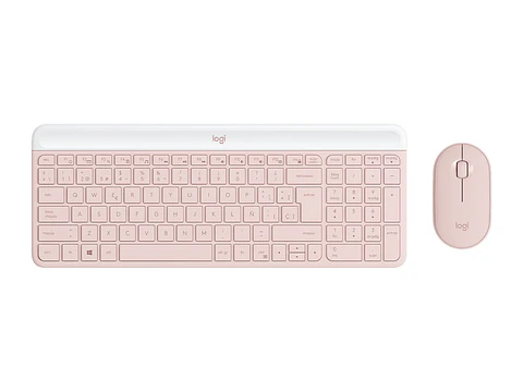 Logitech 920-011312 - Teclado + Mouse MK470 Wireless Slim USB Rose