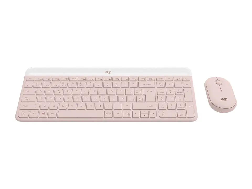 Logitech 920-011312 - Teclado + Mouse MK470 Wireless Slim USB Rose 2