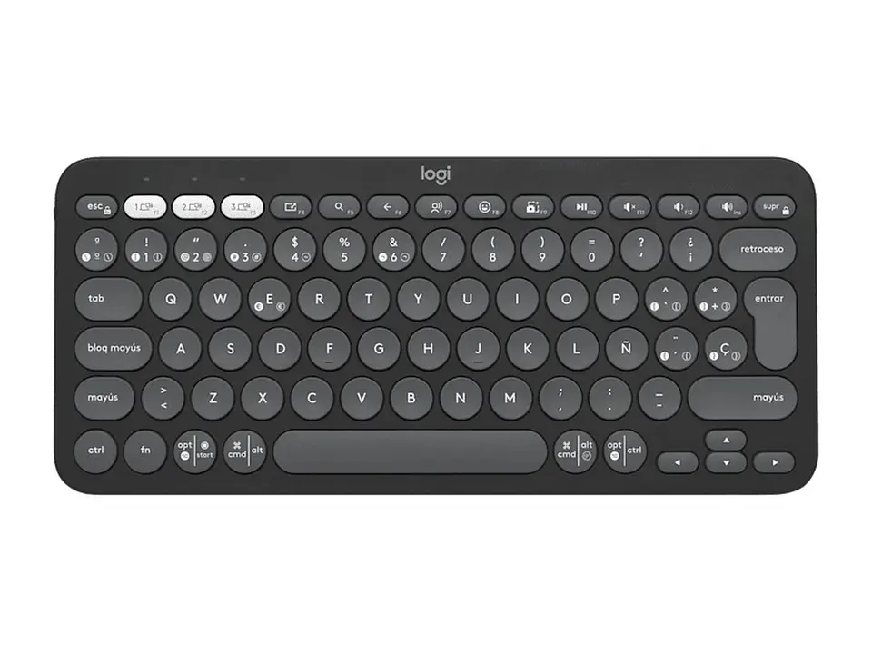 Logitech 920-011783 - Teclado Pebble 2 K380S Bluetooth/wireless Sp Graphite 1
