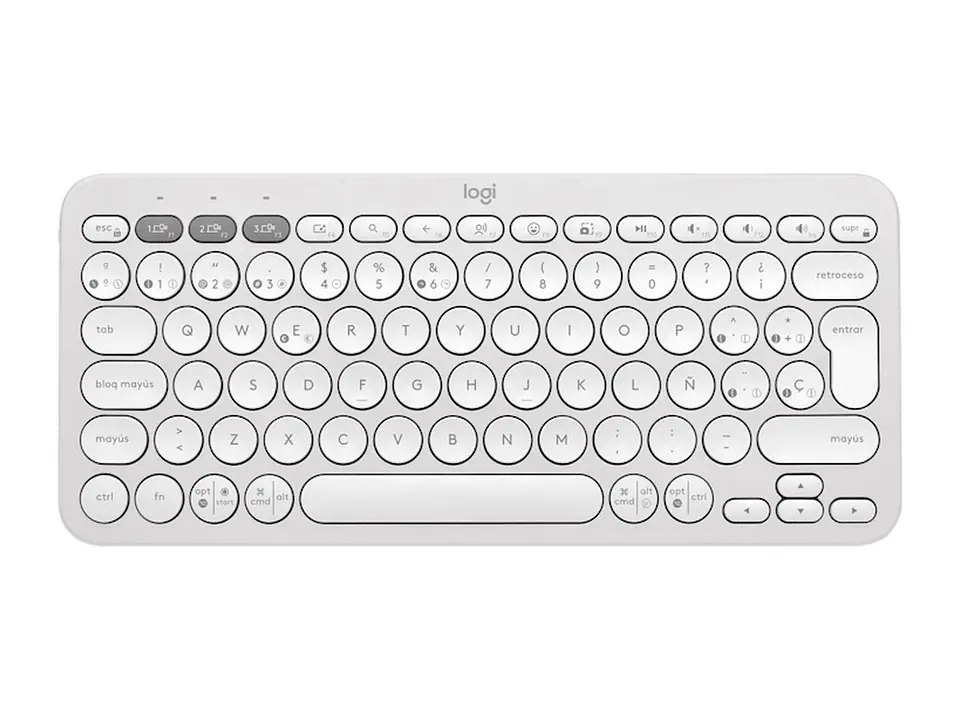 Logitech 920-011784 - Teclado Pebble 2 K380S Bluetooth/wireless Sp White 1