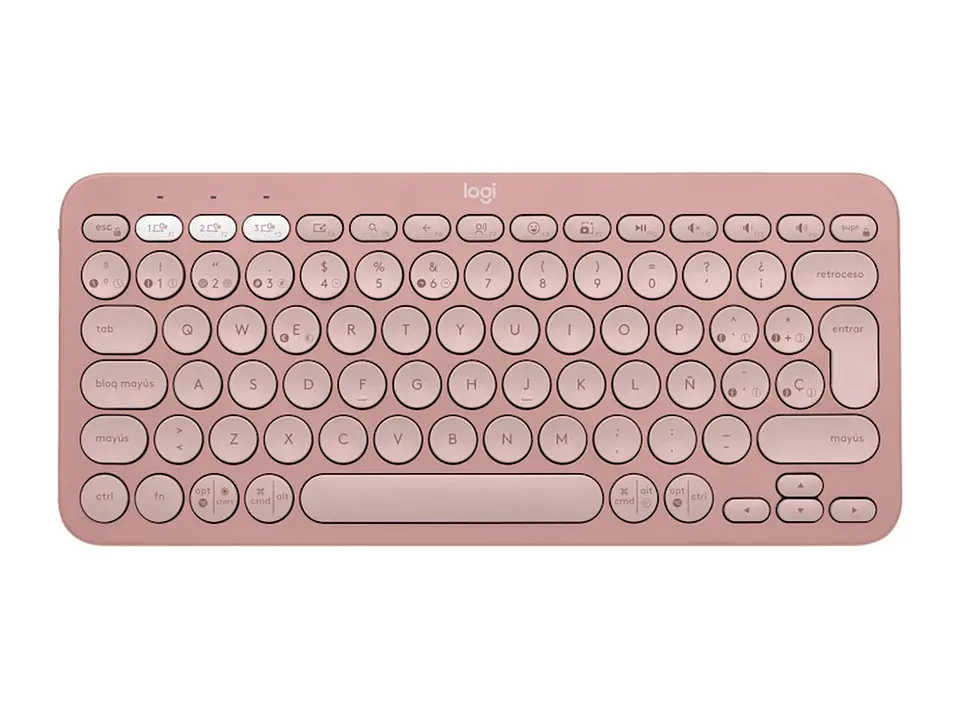 Logitech 920-011785 - Teclado Pebble 2 K380S Bluetooth/wireless Sp Rose 1