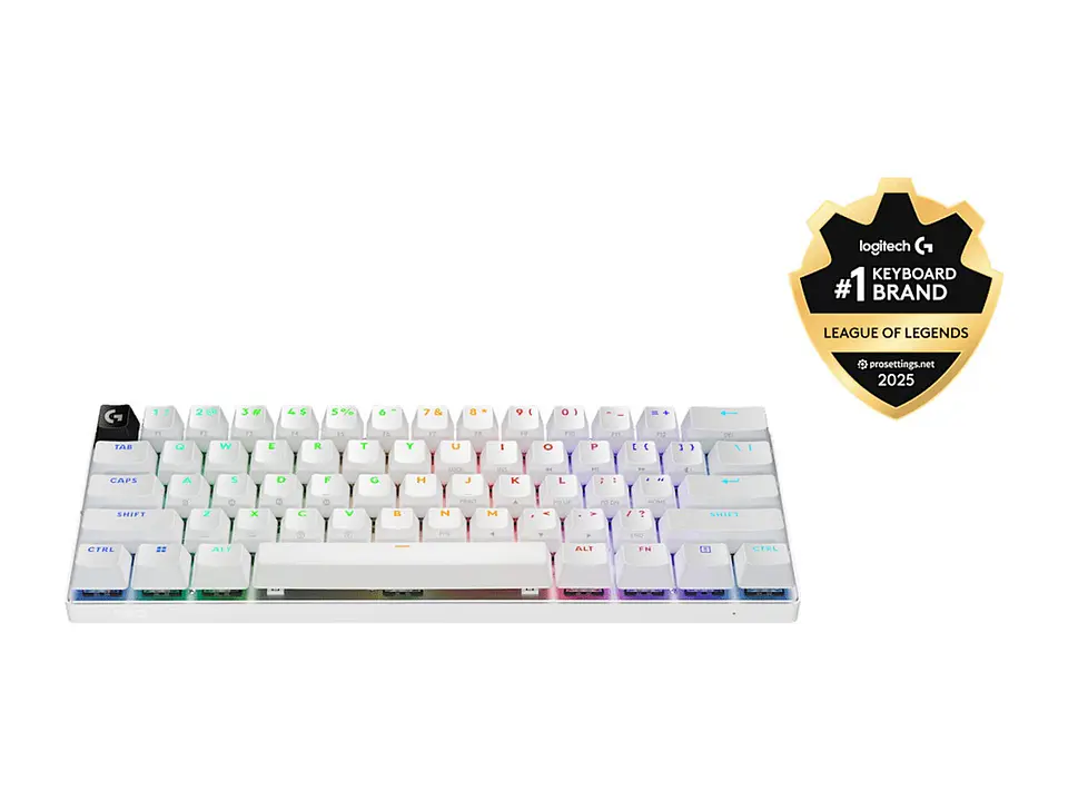 Logitech 920-011921 - Teclado Pro X 60 Lightspeed BT/ÓPTICO/65 Hrs/rgb White 2