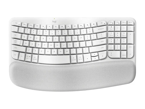 Logitech 920-012279 - Teclado Ergo Wave Wireless Bolt/ BT/ Sp White