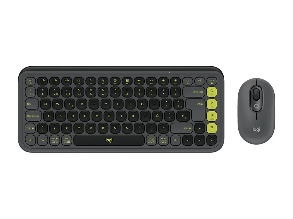 Logitech 920-013052 - Teclado + Mouse Pop Icon Bluetooth/wireless Sp / Copilot/ Graphite 1