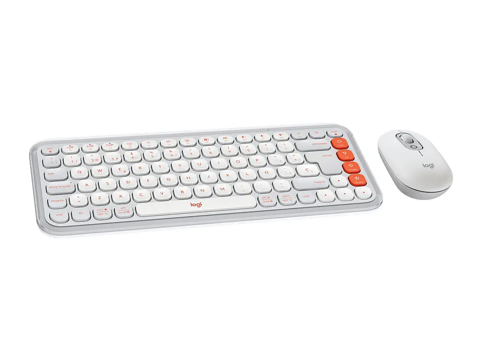 Logitech 920-013055 - Teclado + Mouse Pop Icon Bluetooth/wireless Sp / Copilot/ White 2