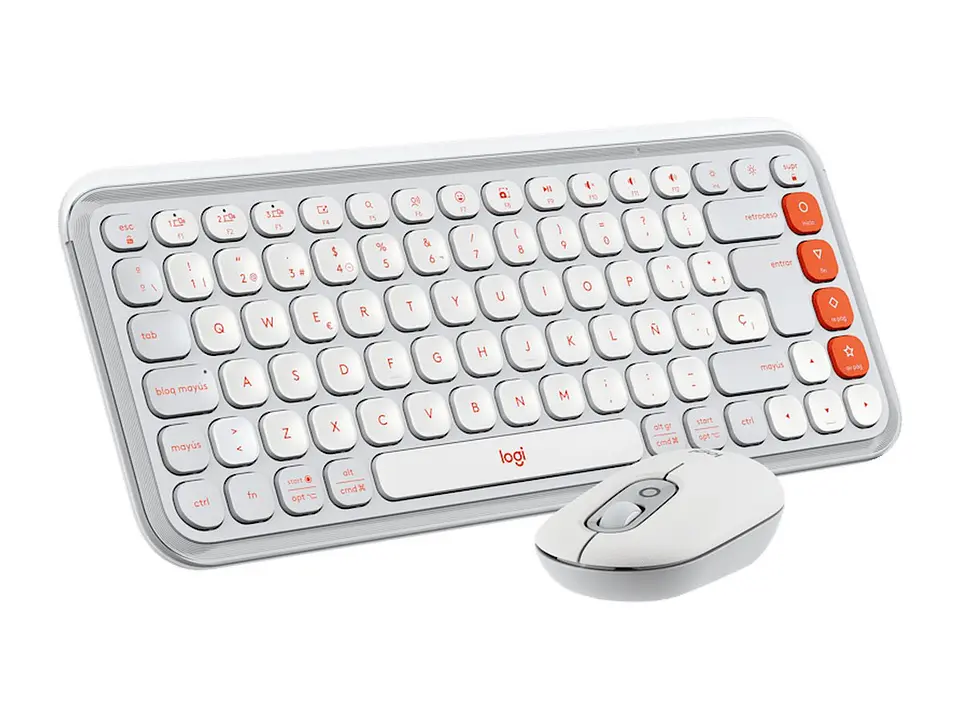 Logitech 920-013055 - Teclado + Mouse Pop Icon Bluetooth/wireless Sp / Copilot/ White 3