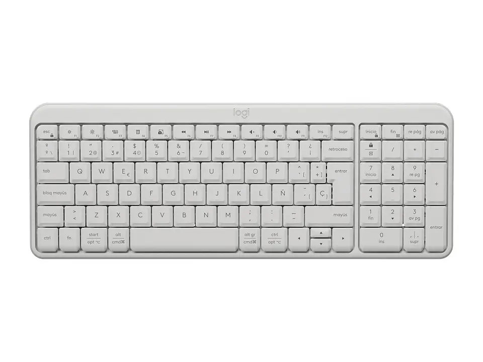 Logitech 920-013446 - Teclado K250 Bluetooth White Sp 1