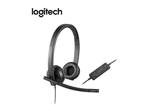 Logitech 981-000574 - Audifono C/microf. B2B H570E USB Stereo Black