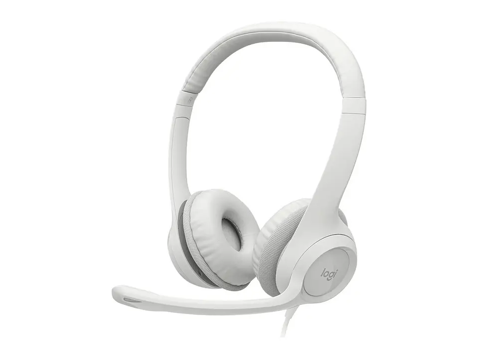 Logitech 981-001285 - Audifono C/microf. H390 USB Noise Cancelling White -P 1
