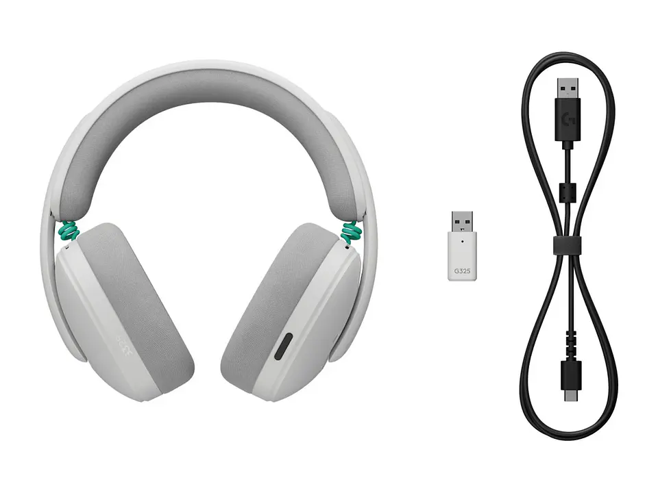 Logitech 981-001530 - Audifono C/microf. G325 24H/LIGHTSPEED/BT/40MM/CABLE USB-C White 3