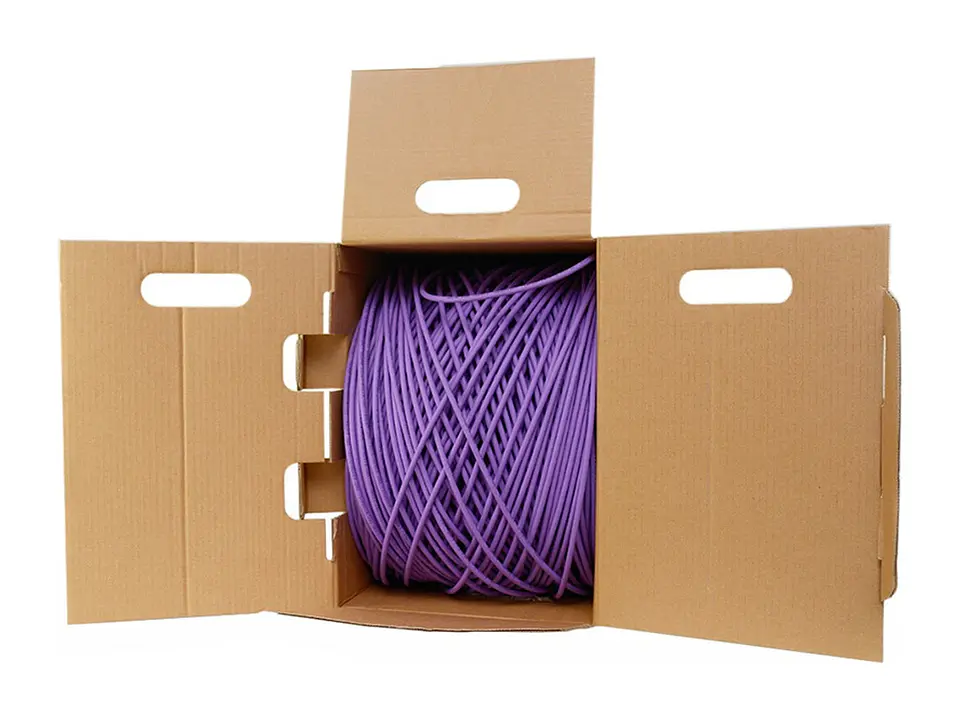 Siemon 9C6L4-E3-RXA - Caja - Cable UTP Sólido 4P Cat 6 23AWG LS0H, IEC 60332-1 / IEC 60332-3 Violeta (Cajax305mt) 1
