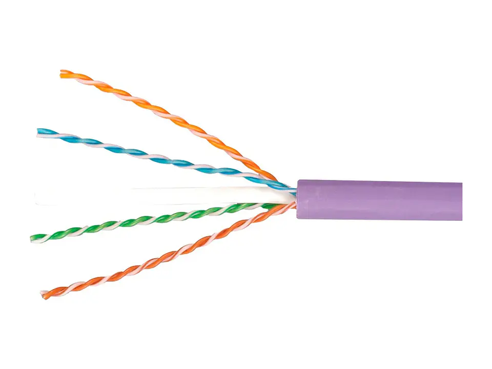 Siemon 9C6L4-E3-RXA - Caja - Cable UTP Sólido 4P Cat 6 23AWG LS0H, IEC 60332-1 / IEC 60332-3 Violeta (Cajax305mt) 3