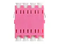 Nexconec AAL1MQNV - Acoplador FO LC Quad (4 fibras) Multimodo OM4 Color violeta sin brida - Miniatura 1