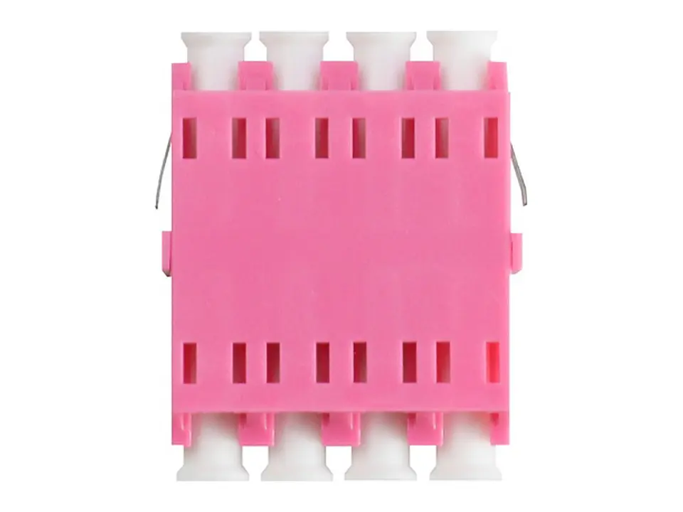 Nexconec AAL1MQNV - Acoplador FO LC Quad (4 fibras) Multimodo OM4 Color violeta sin brida 1