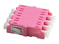 Nexconec AAL1MQNV - Acoplador FO LC Quad (4 fibras) Multimodo OM4 Color violeta sin brida - Miniatura 2