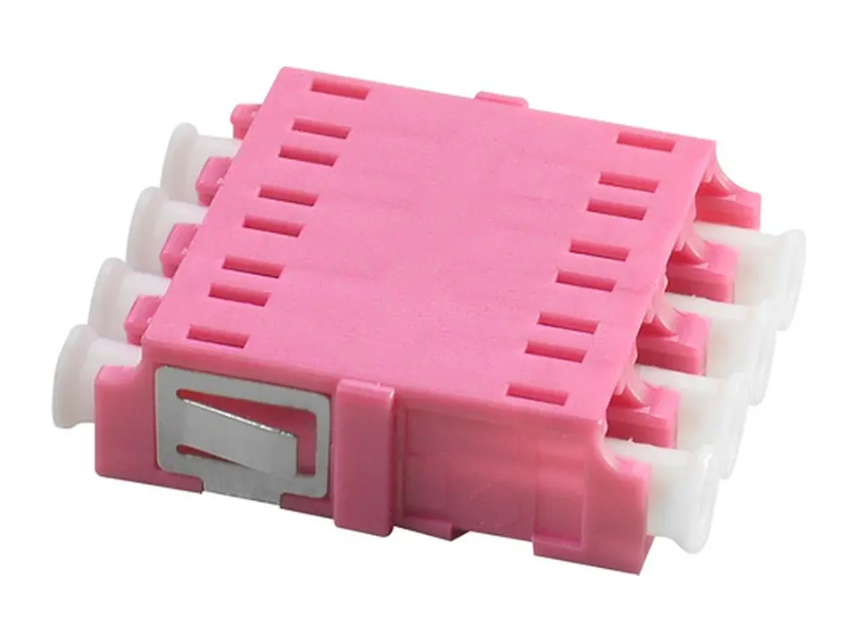 Nexconec AAL1MQNV - Acoplador FO LC Quad (4 fibras) Multimodo OM4 Color violeta sin brida 2