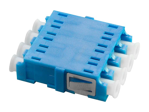 Nexconec AAL1SQNL - Acoplador FO LC/UPC Quad (4 fibras) Monomodo Color azul sin brida