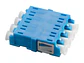 Nexconec AAL1SQNL - Acoplador FO LC/UPC Quad (4 fibras) Monomodo Color azul sin brida - Miniatura 1