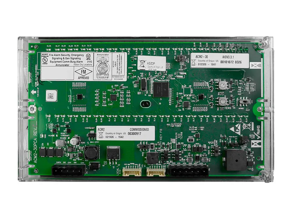 Notifier ACM-30 - Módulo de control de anunciación con 30 botones para paneles Inspire 4