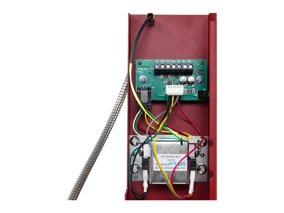 Chasis Telefonico con Cable de Bobina Blindado para Estacion Fija de Telefono de Bomberos. 4