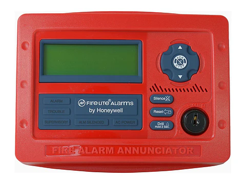 Fire-Lite ANN-80 - Anunciador Remoto con Pantalla LCD de 80 Caracteres de Color Rojo