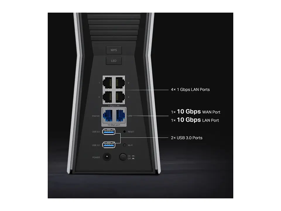 TP-LINK Router WiFi7 tri band BE19000 3