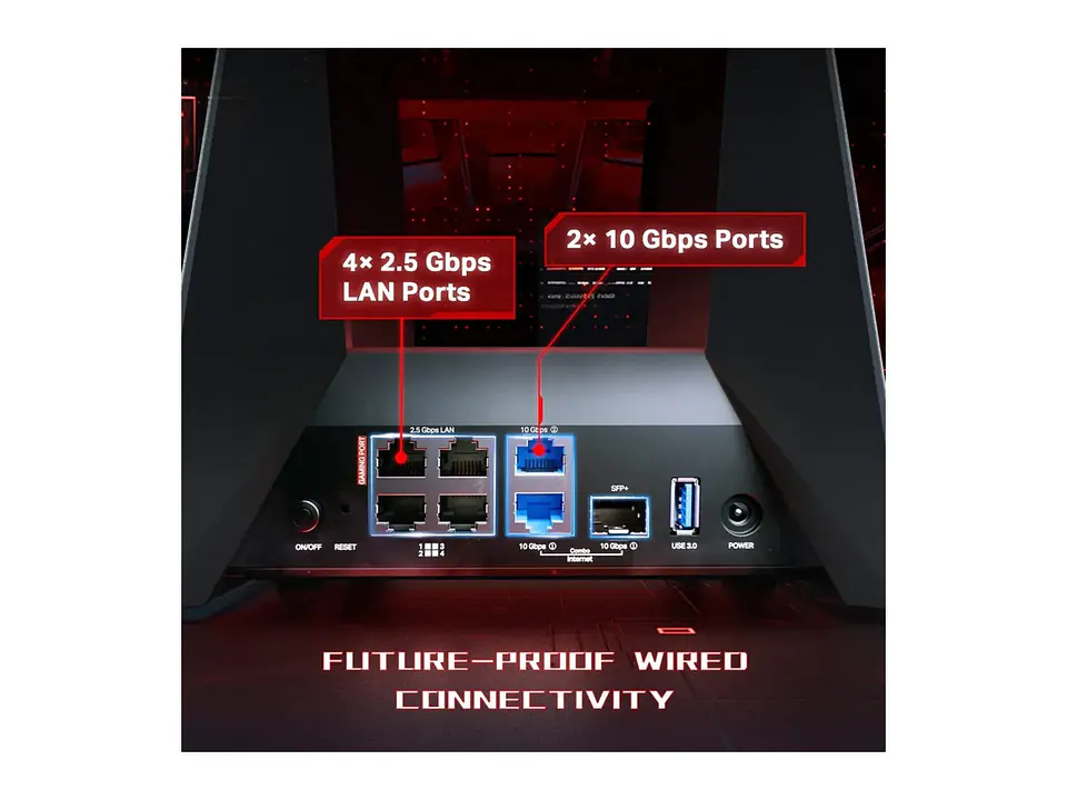 TP-LINK Router Gaming WiFi7 tri band BE19000 4