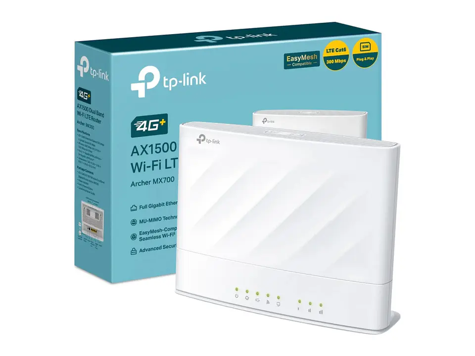 TP-LINK Router 4G LTE WiFi6 dual band AX1500 1