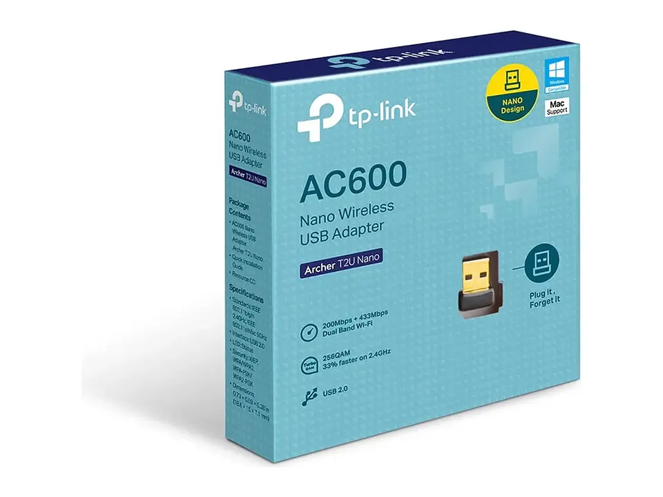 Adaptador USB TP-LINK WiFi 5 AC600 dual band (5GHz/2.4GHz) 3