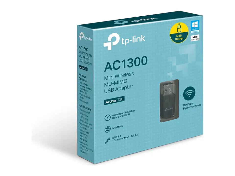 Adaptador USB TP-LINK WiFi 5 AC1300 dual band (5GHz/2.4GHz) 4