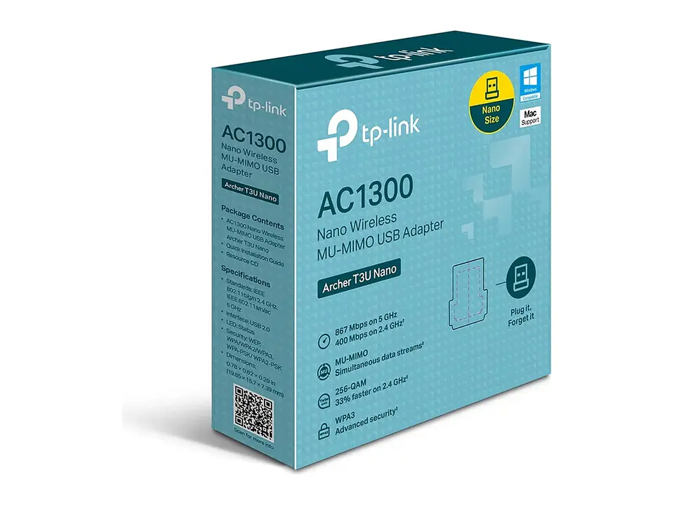 Adaptador USB TP-LINK WiFi 5 AC1300 dual band (5GHz/2.4GHz) 4