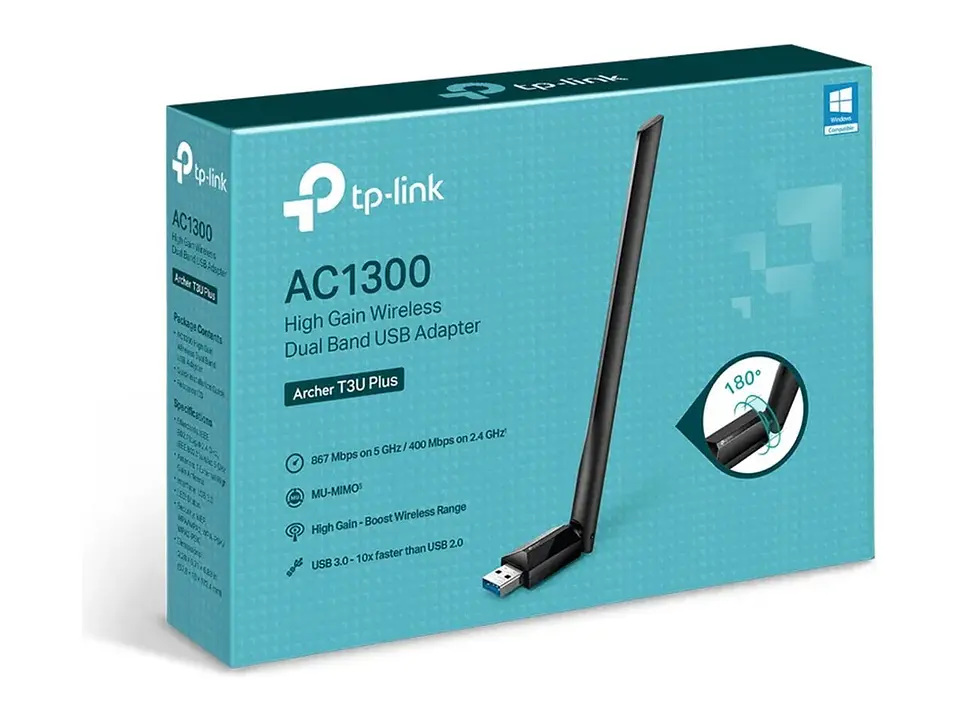 Adaptador USB TP-LINK WiFi 5 AC1300 dual band (5GHz/2.4GHz) 2