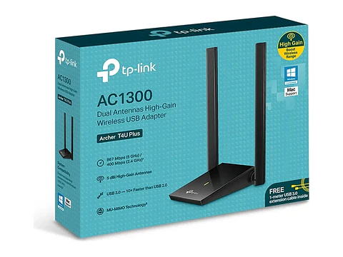 Adaptador USB TP-LINK WiFi 5 AC1300 dual band (5GHz/2.4GHz)