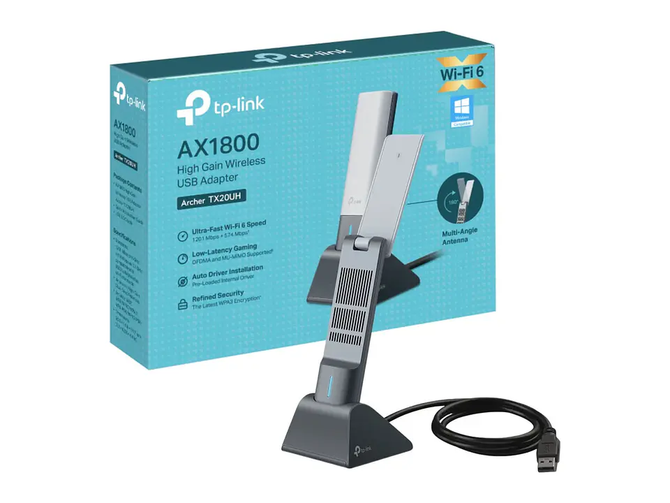 TP-LINK Adaptador USB WiFi6 dual band AX1800 1