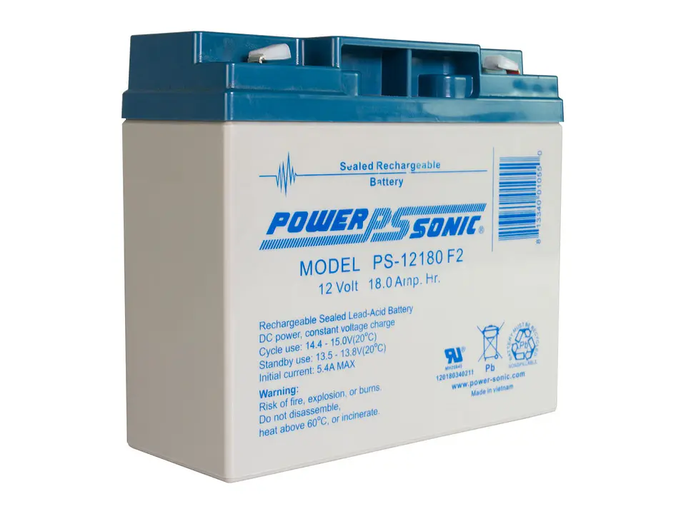 Fire-Lite BAT-12180-BP - Paquete de 2 Baterías 12V, 18AH 4