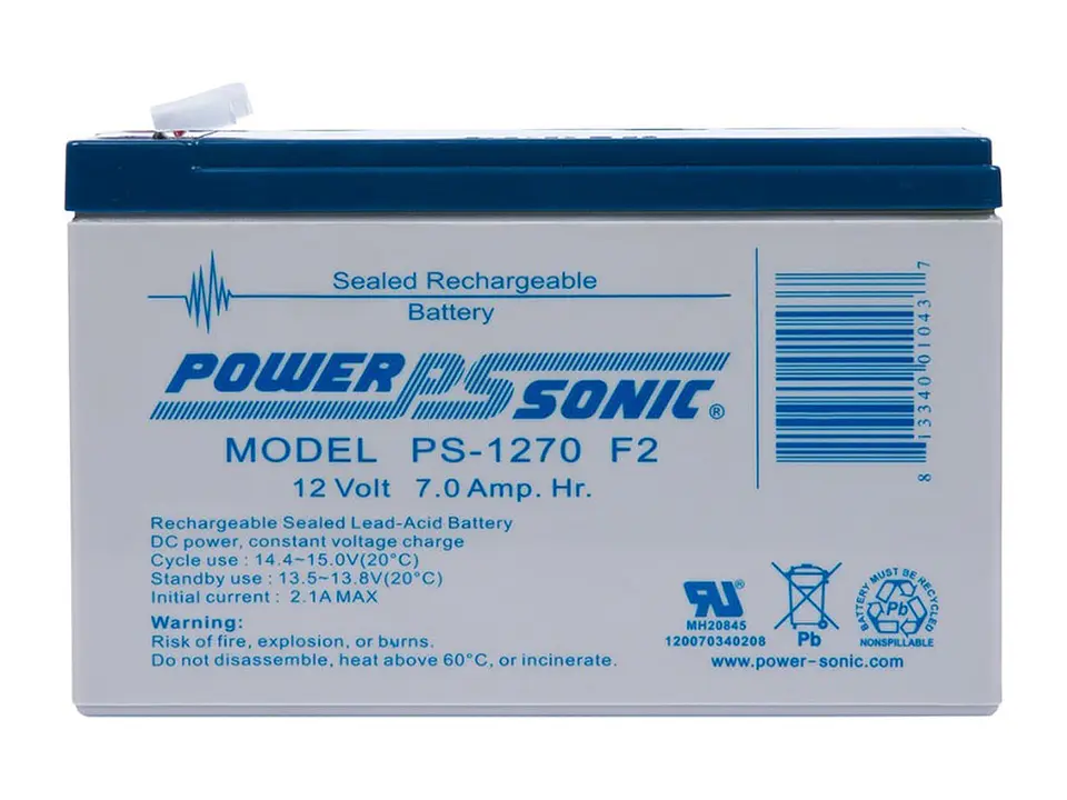 Fire-Lite BAT-1270 - Batería de 12V,7AH 1