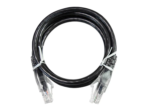 LinkBasic CAA01-UC6-1-A - Patch Cord UTP Multfilar RJ-45 Cat6 1mt Negro